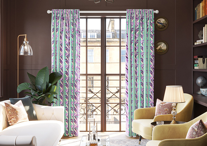 Miami, Purple - Made To Measure Curtains - Image 3